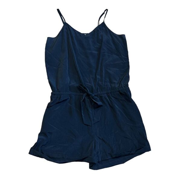 J.Crew Black Spaghetti Strap Drapey Romper - Picture 8 of 8